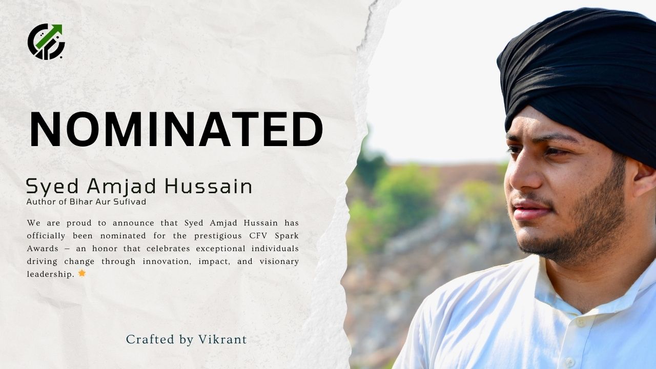 Congratulations to Syed Amjad Hussain on His Prestigious Nomination for the CFV Spark Awards
