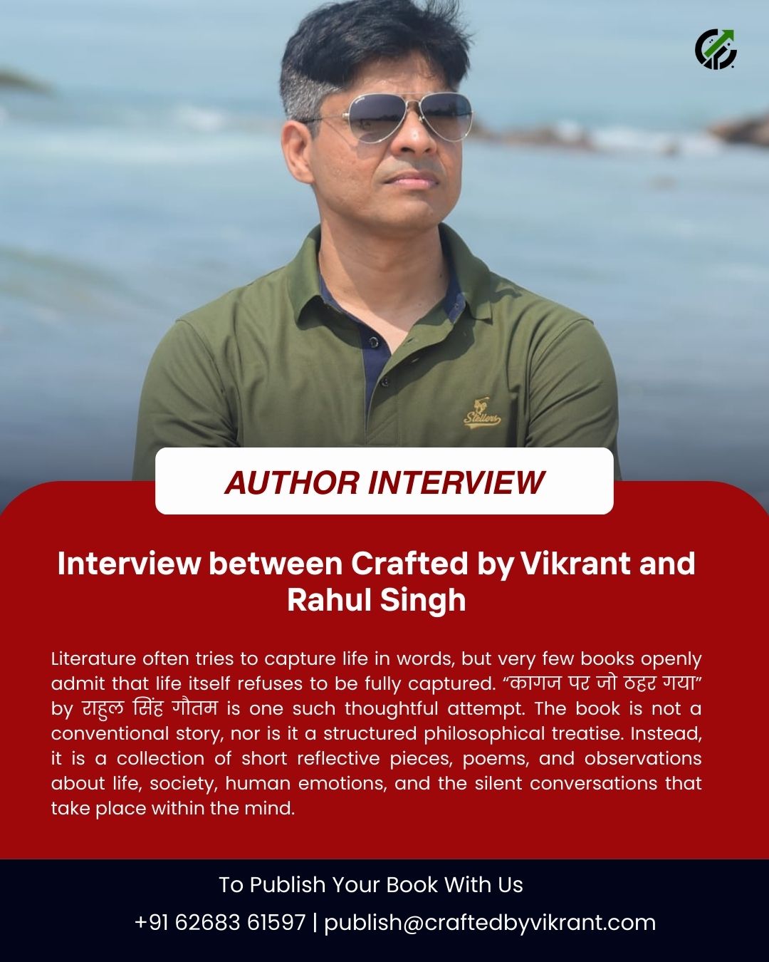 Interview between Crafted by Vikrant and Rahul Singh