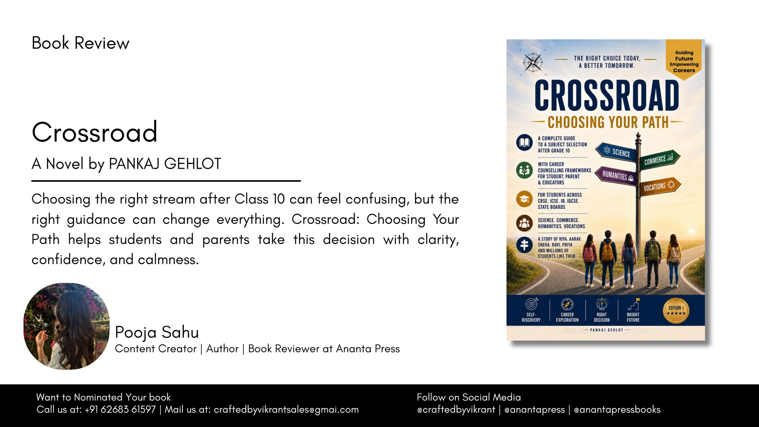 Why Crossroad by Pankaj Gehlot Is an Important Book for Students, Parents, and Educators